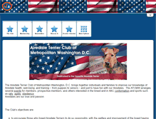 Tablet Screenshot of airedales-dc.org